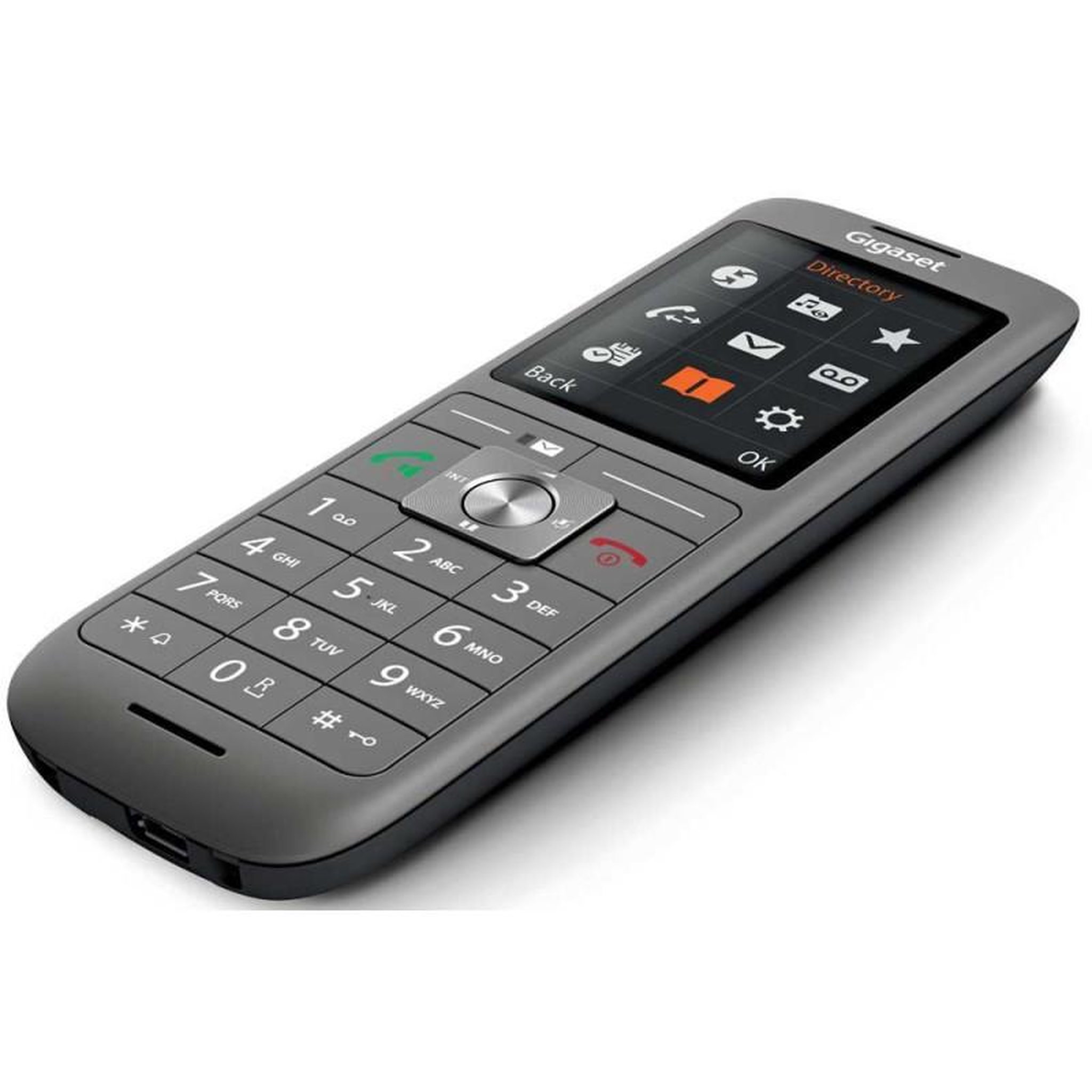 Voir la diapositive 4 : GIGASET Téléphone sans fil duo dect anthracite avec répondeur - gigacl660aduo