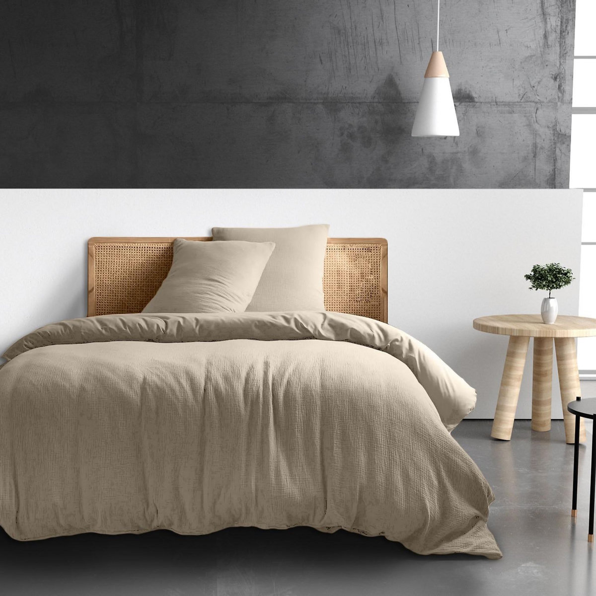 BATON ROUGE Housse de couette 100% gaze de coton