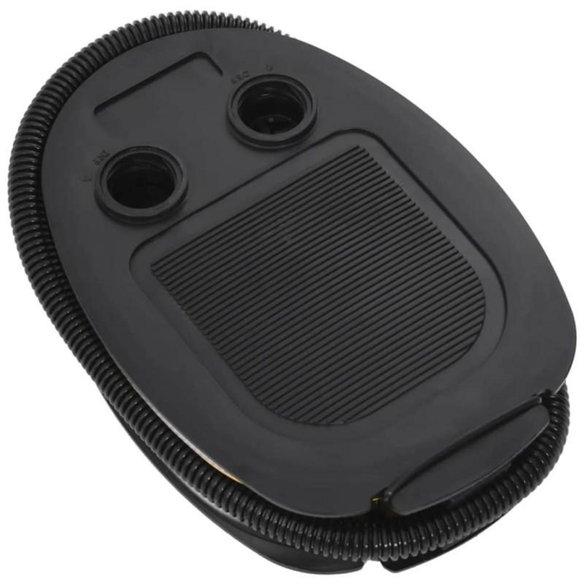 VIDAXL Pompe à pied 26x18 cm PP et PE Gris et jaune