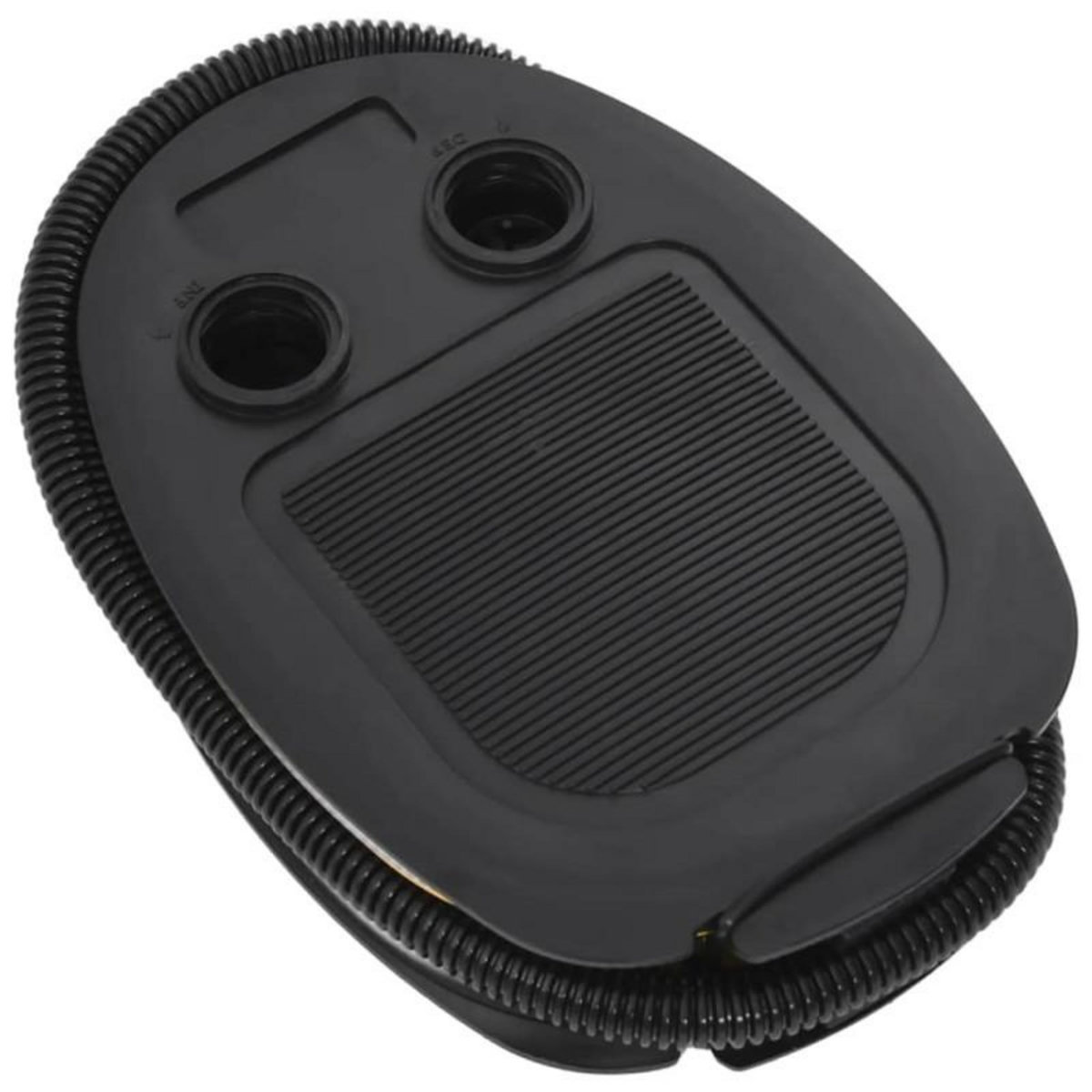 VIDAXL Pompe à pied 26x18 cm PP et PE Gris et jaune