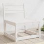 Voir la diapositive 1 : VIDAXL Canape de jardin blanc bois de pin massif
