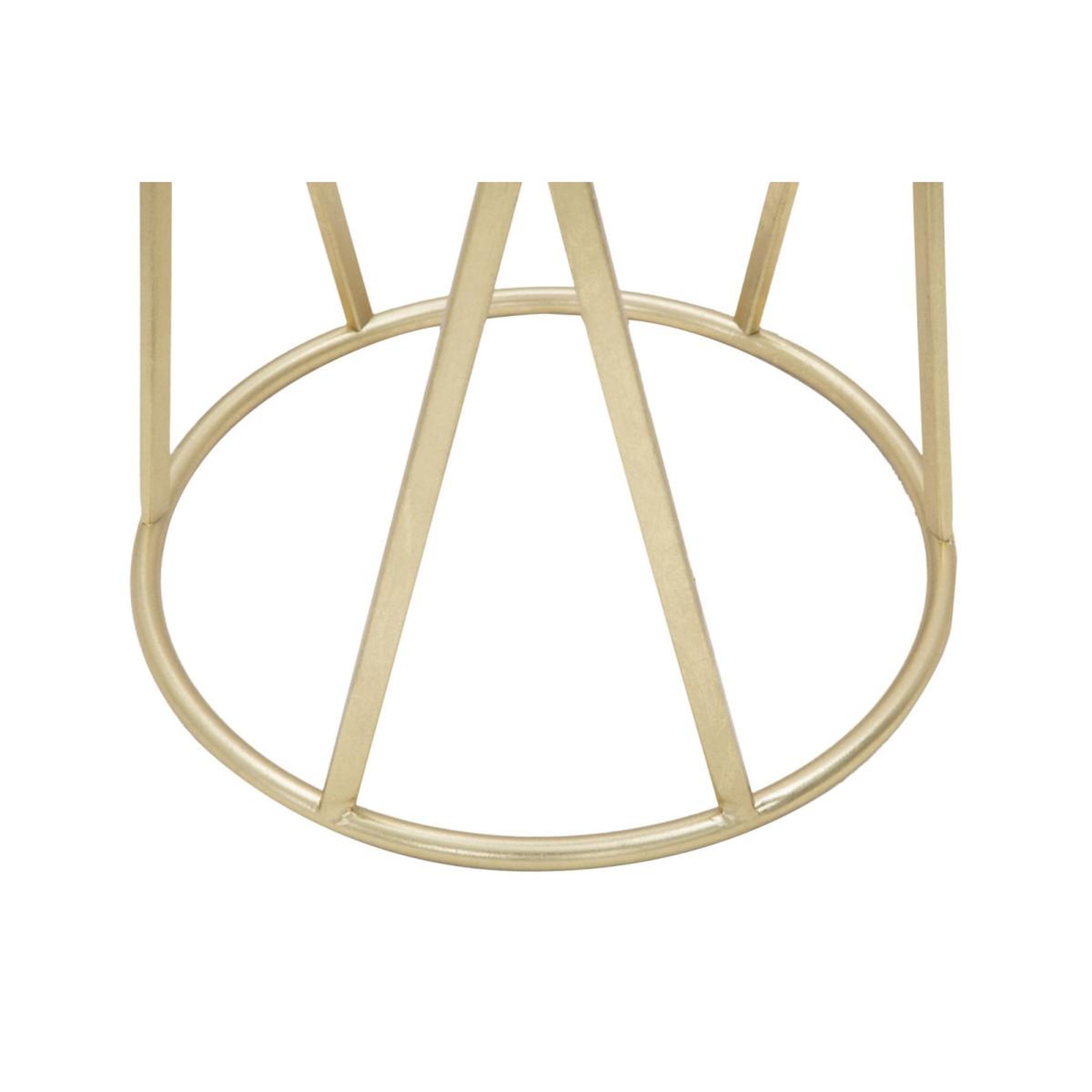 Voir la diapositive 5 : Paris Prix Table d'appoint design  milla  75cm noir & or