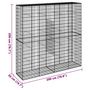 Voir la diapositive 6 : VIDAXL Panier gabion avec couvercle 200x50x200 cm fer galvanise