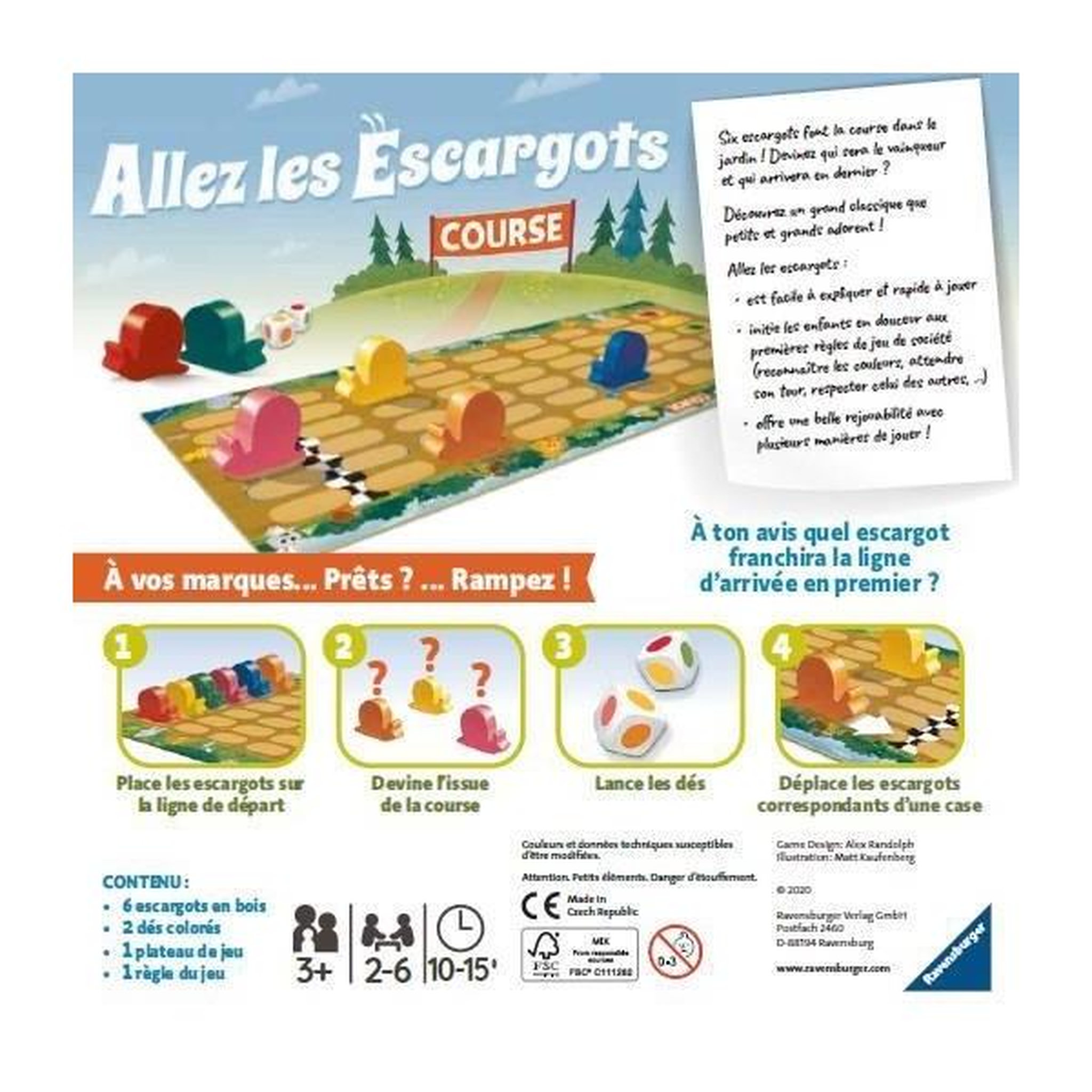 Voir la diapositive 6 : RAVENSBURGER Allez les escargots jeux de societe