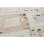 Voir la diapositive 3 : Paris Prix Tapis en Cuir Effet Métallique  Spark  Ivoire & Chrome