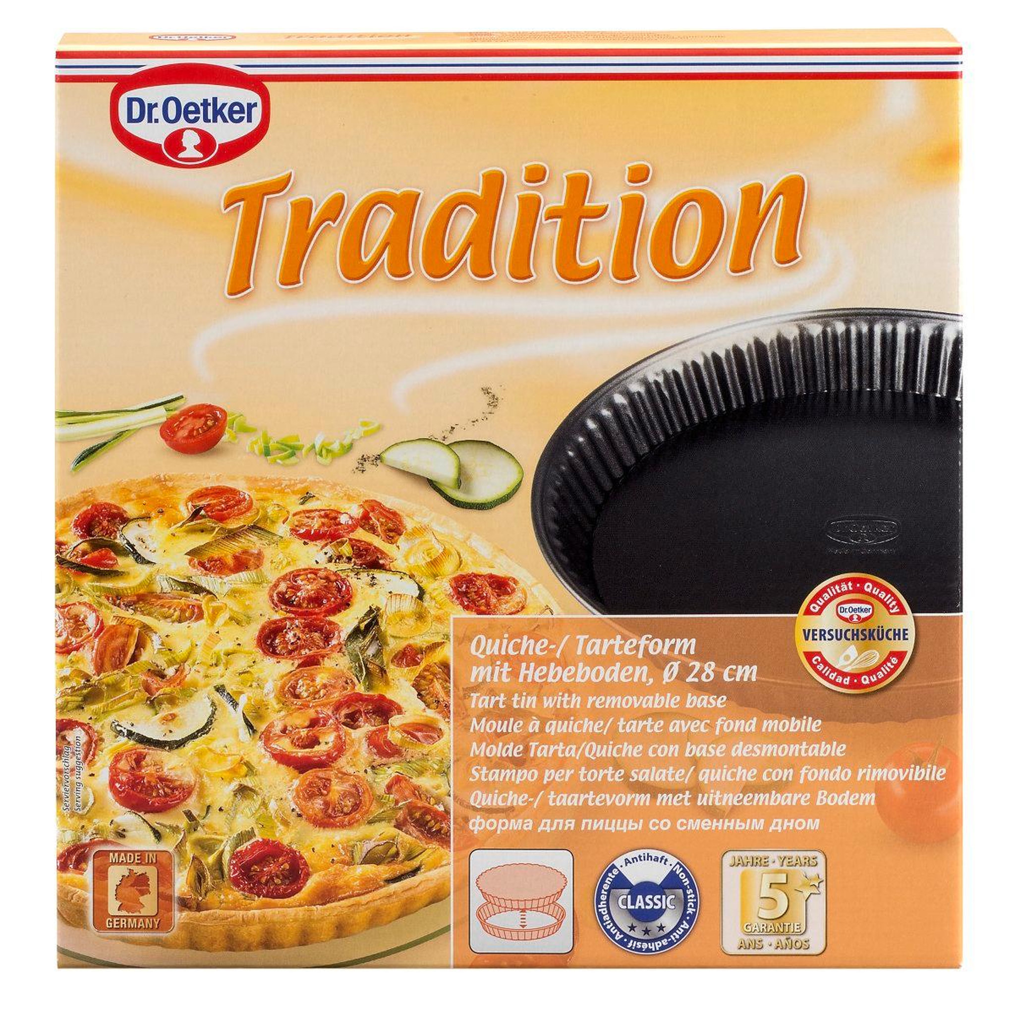 Voir la diapositive 5 : DR.OETKER Moule à tartes 26 cm avec fond amovible dr. Oetker tradition