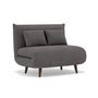 Voir la diapositive 2 : BEST MOBILIER Lumi - banquette convertible clic-clac 1 place en velours côtelé