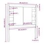 Voir la diapositive 6 : VIDAXL Tete de lit 96x4x100 cm Bois massif de pin