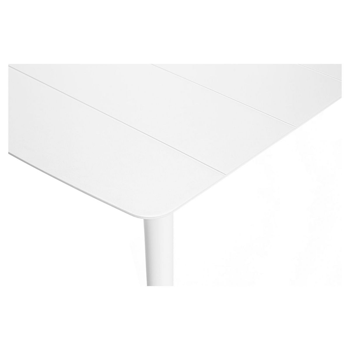 JARDILINE Table de jardin - 4/6 places - Aluminium - Blanc - CORFOU