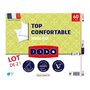 Voir la diapositive 2 : DODO DODO - Lot de 2 Oreillers - Confortable - 60 x 60 cm - 100% Polyester VOLUPT'AIR - Blanc
