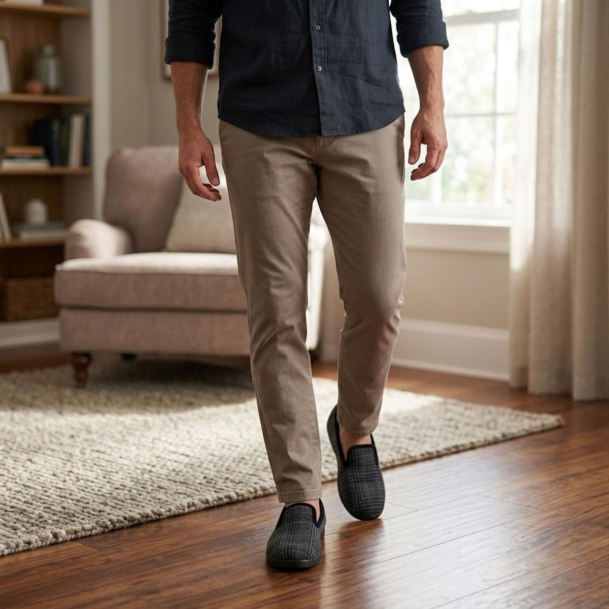 OZABI OZABI Pantoufles Homme Charentaises Chaudes Antidérapantes