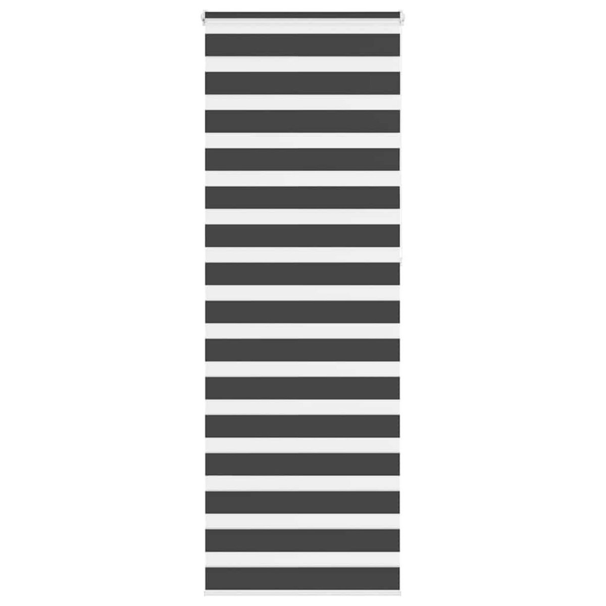 VIDAXL Store zebre noir 75x230 cm largeur du tissu 70,9 cm polyester