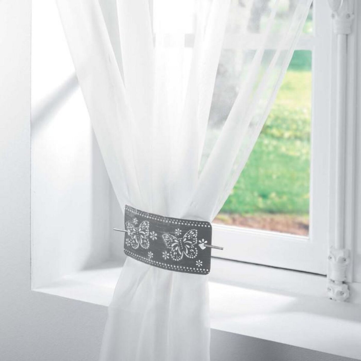 Paris Prix Embrasse de Rideau Broche  Epicea  17cm Gris