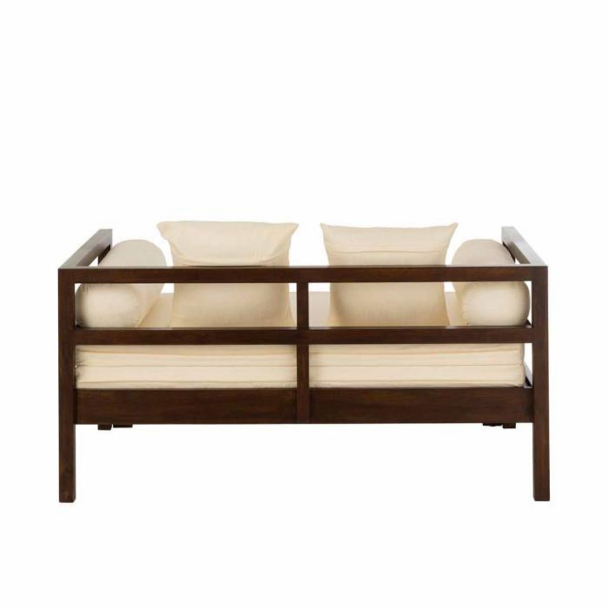 Paris Prix Canapé Banquette en Bois  Gavya  163cm Brun Foncé
