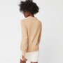 INEXTENSO Pull noué col montant beige femme