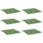 Voir la diapositive 3 : VIDAXL Coussins de chaise lot de 6 motif de feuilles 50x50x3 cm tissu