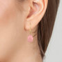 Voir la diapositive 2 : SC BOHEME Boucles d'oreilles SC Bohème ornées de quartz rose