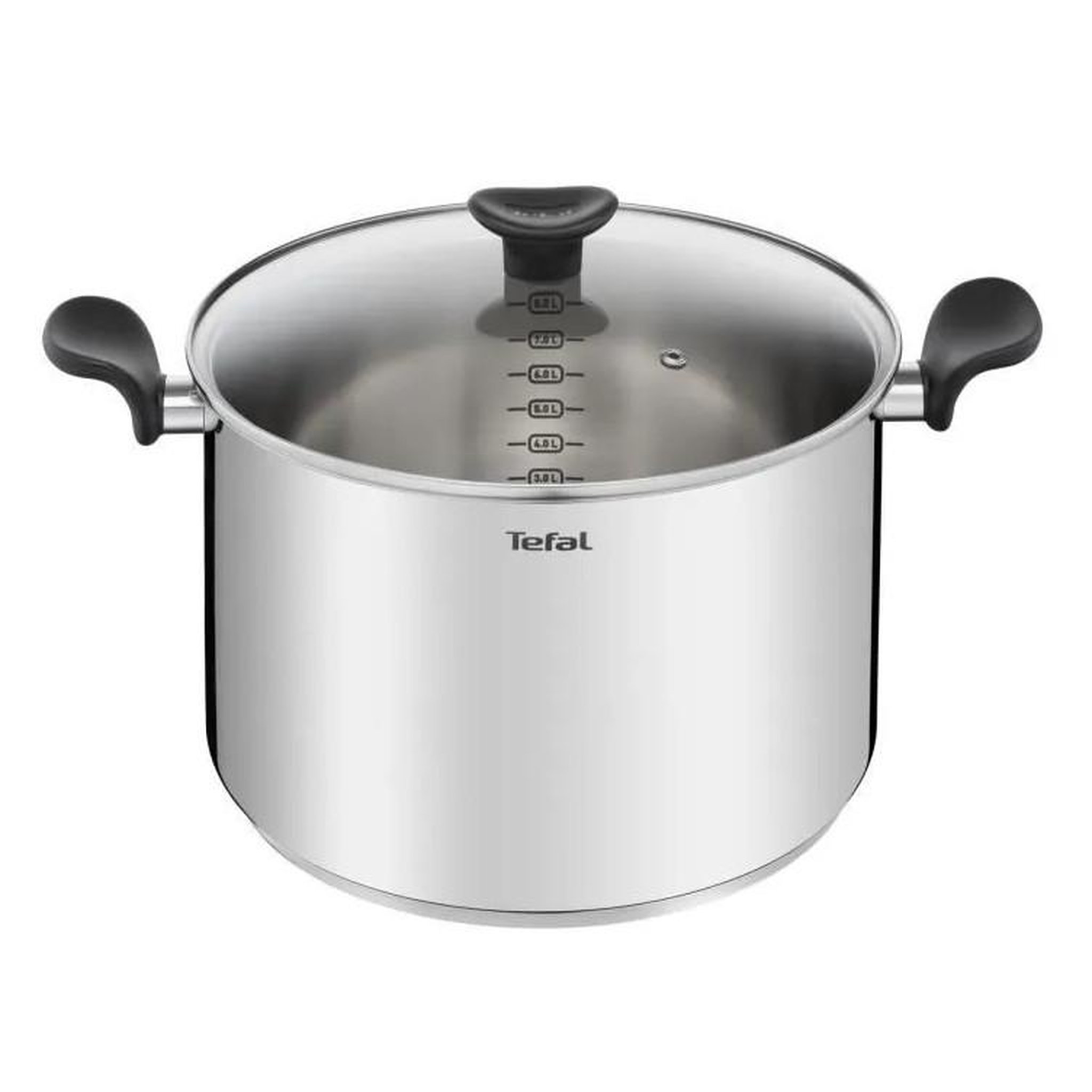 TEFAL Marmite inox 28cm + couvercle en verre - e3086404