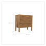 Voir la diapositive 4 : Rendez vous déco Commode en cannages et bois 3 tiroirs-Tiki