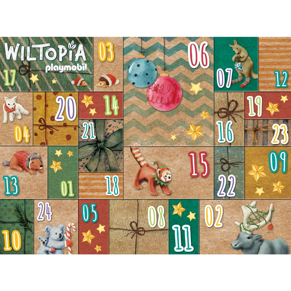 PLAYMOBIL 71006 - Calendrier Avent Tour du monde animaux Wiltopia