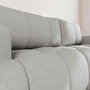 Voir la diapositive 4 : BEST MOBILIER Yulin - canapé d'angle droit 4 places convertible avec coffre en tissu bouclette