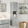Voir la diapositive 2 : VIDAXL Armoire de salle de bain suspendue gris beton bois d'ingenierie