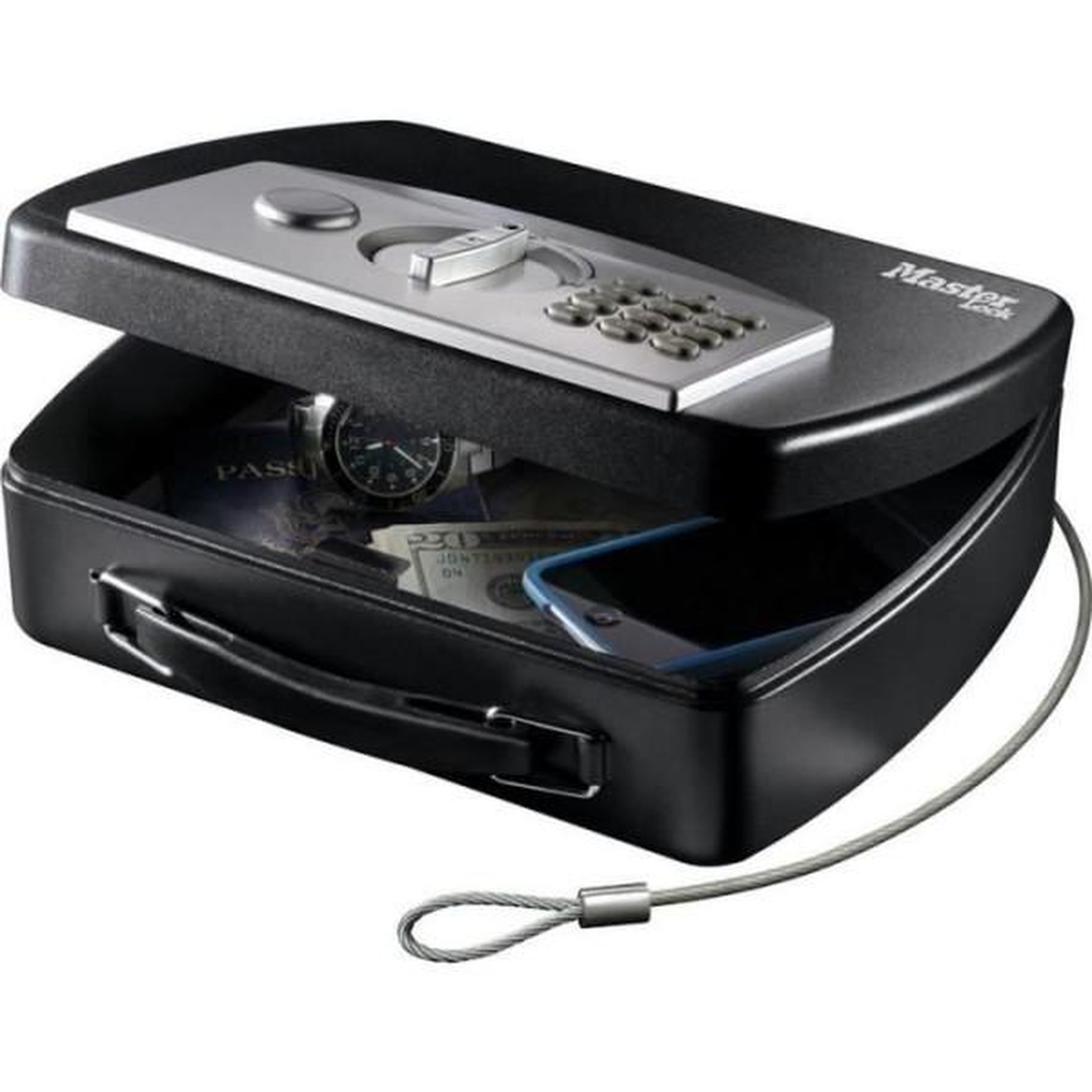 Master lock Master lock petit coffre nomade a combinaison électronique p008eml
