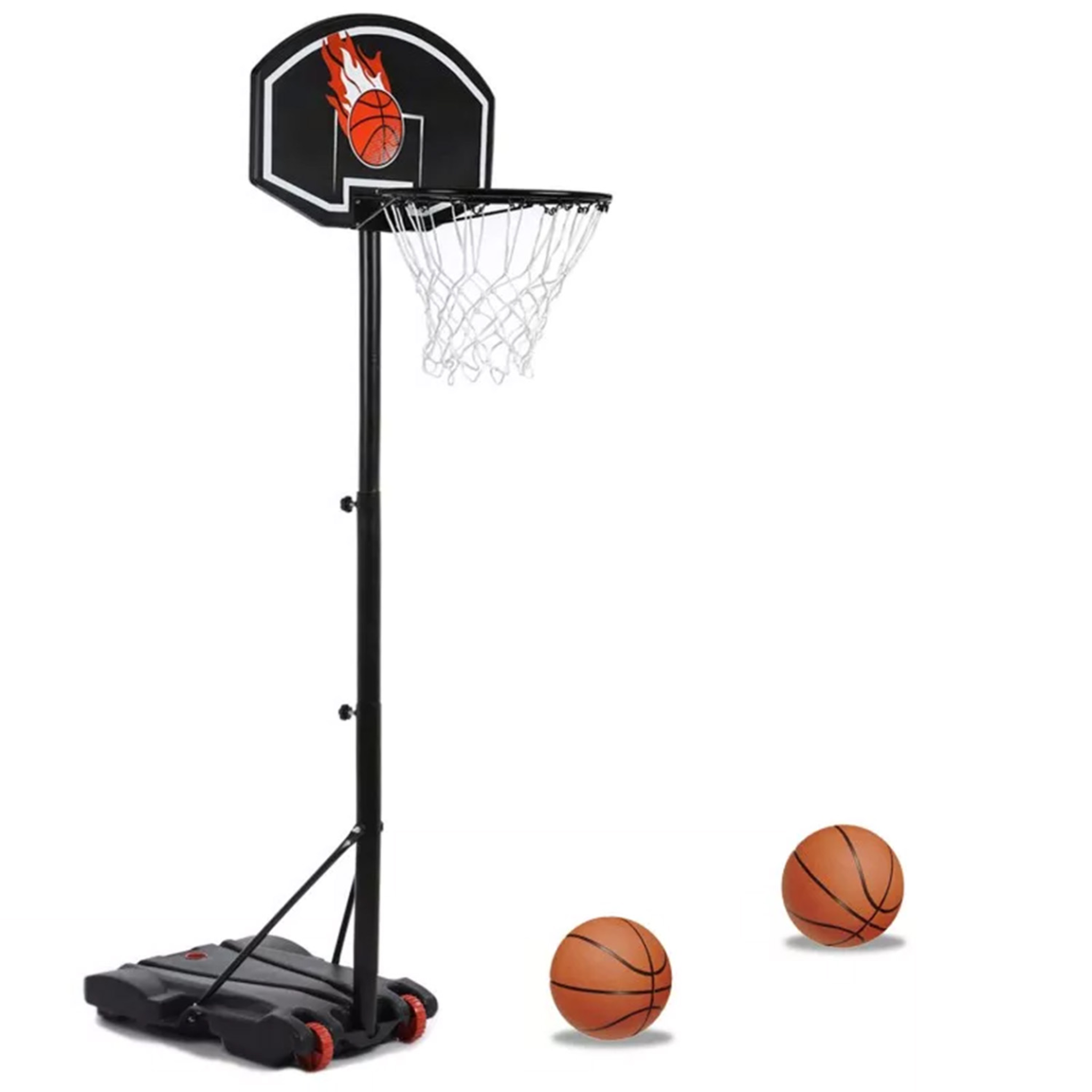 ID MARKET Panier de basket sur pied hauteur réglable 140 à 210 cm