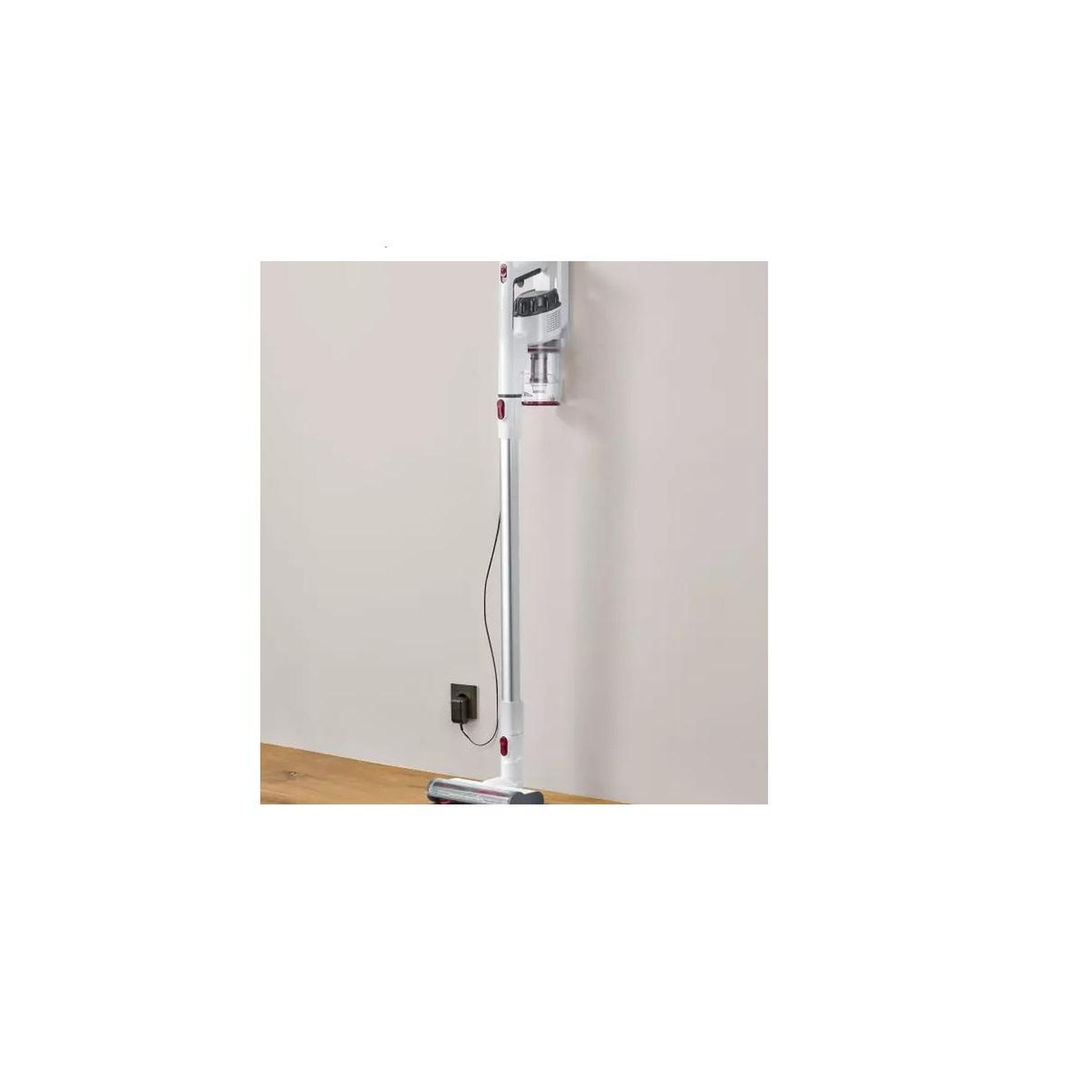 Voir la diapositive 4 : SEVERIN Aspirateur balai 2en1 rechargeable 22.2v blanc rouge - hv7152