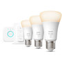 Voir la diapositive 4 : Philips Pack HUE White E27 x3 + pont + tlc