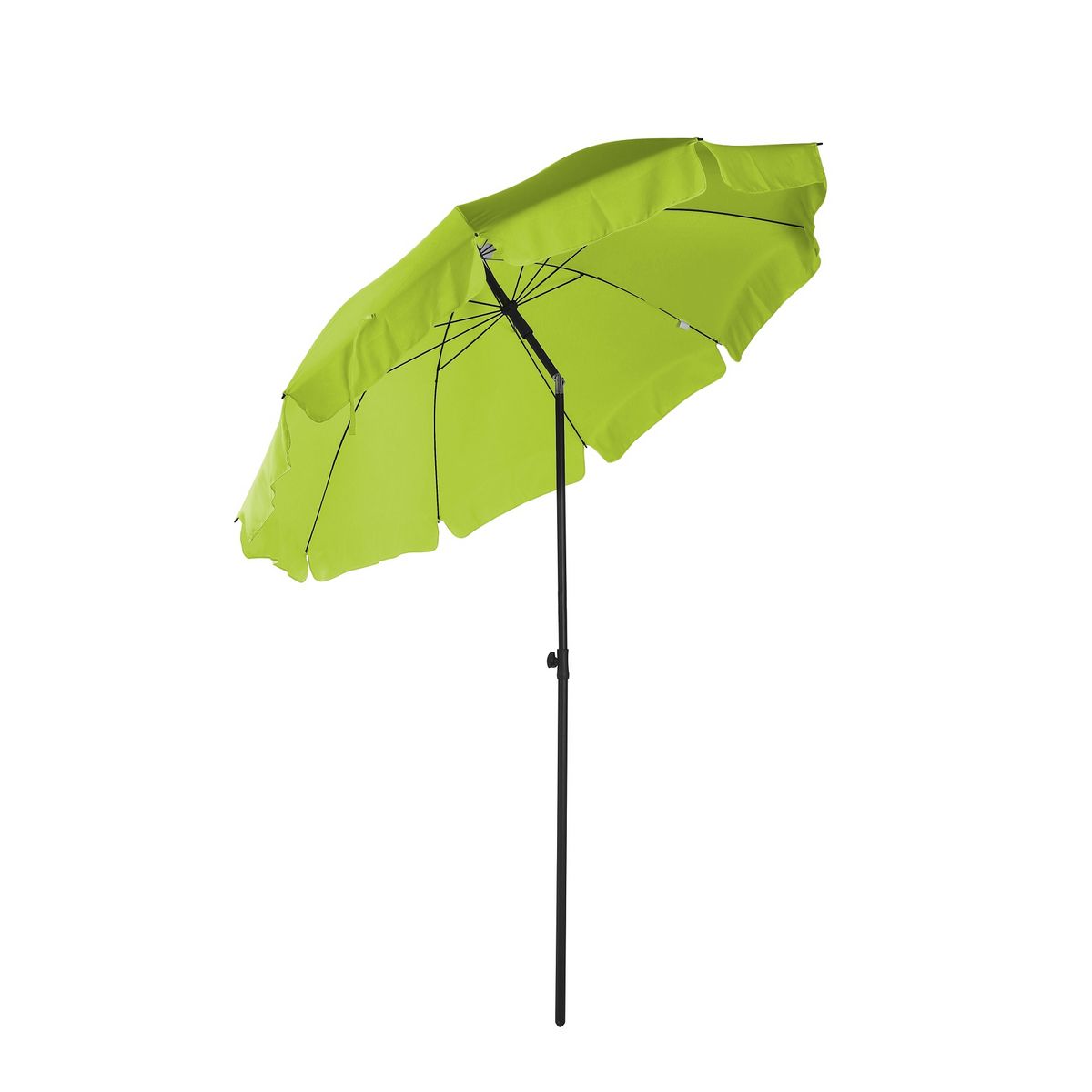 FAVEX Parasol droit diam 2.5m vert  ELENA 2