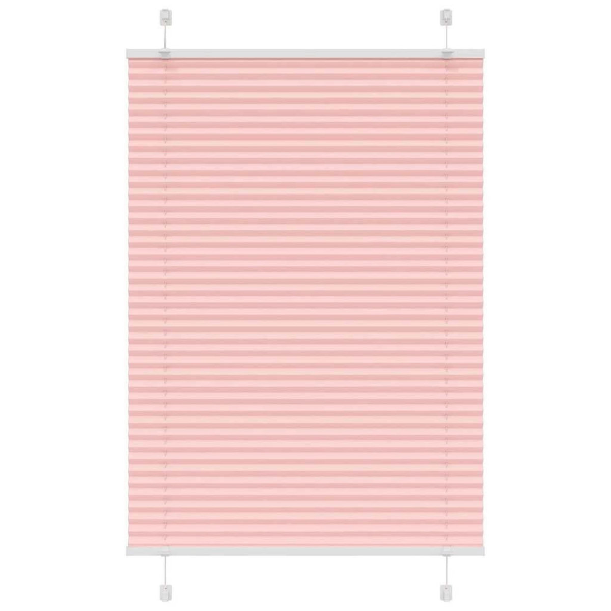 VIDAXL Store plisse rose 85x150 cm largeur du tissu 84,4 cm polyester