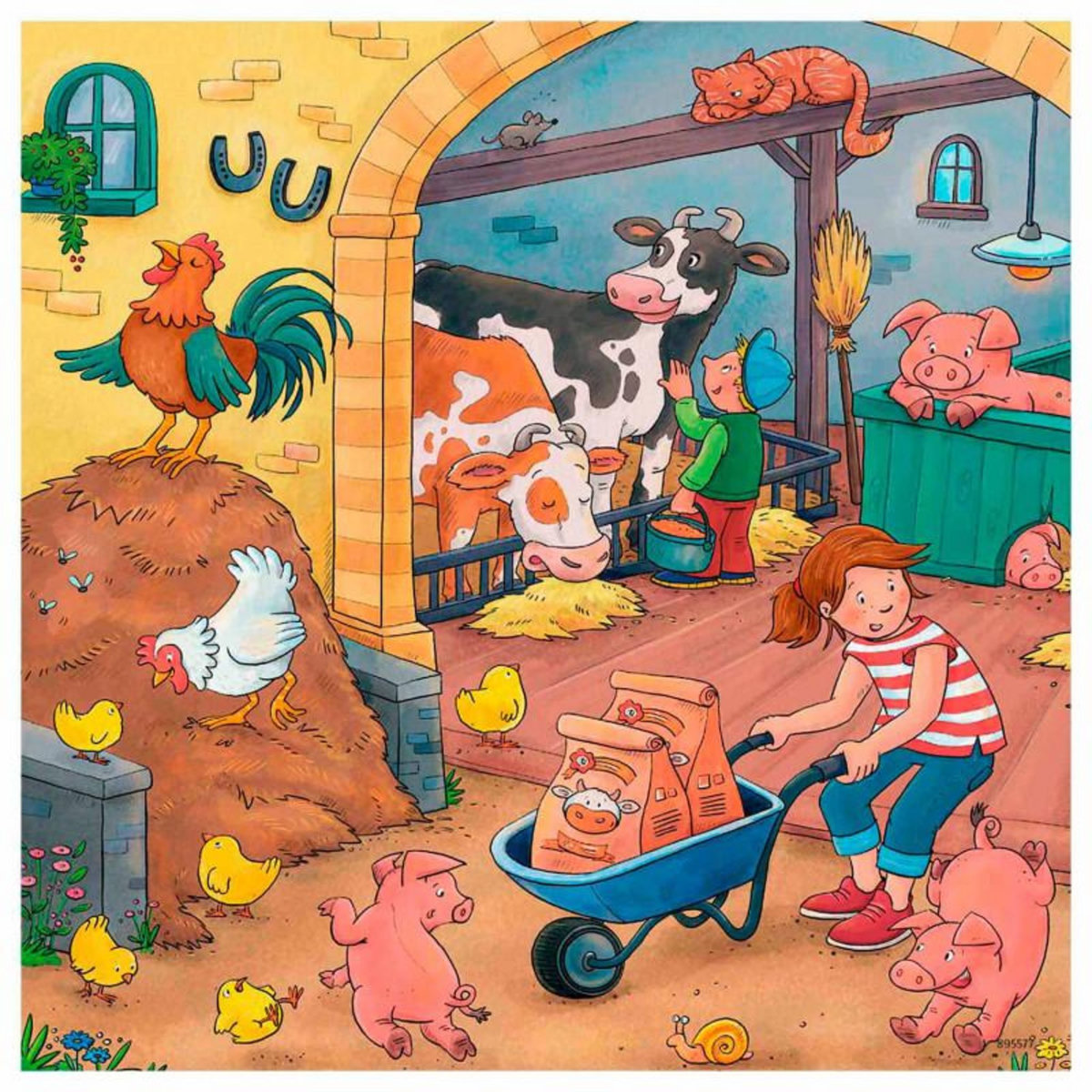 RAVENSBURGER RAVENSBURGER On the Farm, 3x49st.
