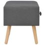 Voir la diapositive 5 : VIDAXL Table de chevet Gris fonce 40x35x40 cm Tissu