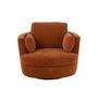 Voir la diapositive 2 : Paris Prix Fauteuil Pivotant  Swiv  109cm Orange