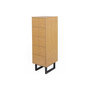 Voir la diapositive 2 : Paris Prix Chiffonnier 5 Tiroirs Chevrons  Camden  123cm Naturel