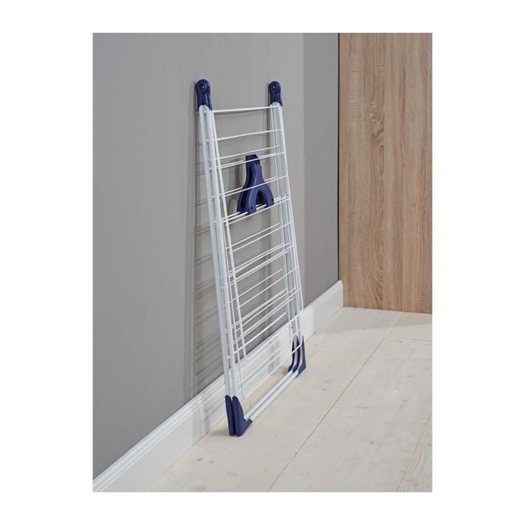 Voir la diapositive 4 : Leifheit Sechoir a linge sur pied pliable  Classic 200 Flex 81408 Leifheit - Tancarville avec ailes reglables en hauteur-Etendoir a linge