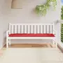 VIDAXL Coussin de banc de jardin rouge 180x50x7 cm tissu oxford