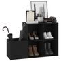 Voir la diapositive 4 : VIDAXL Armoire a chaussures d'entree noir bois d'ingenierie