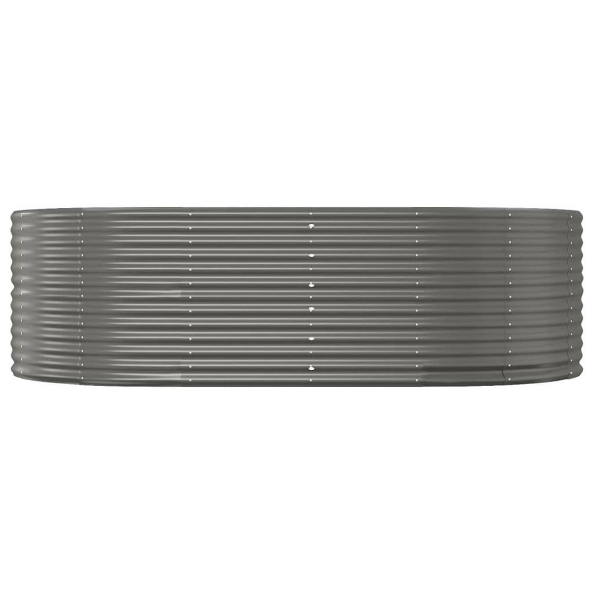 VIDAXL Lit sureleve de jardin Gris 212x140x68cm Acier enduit de poudre