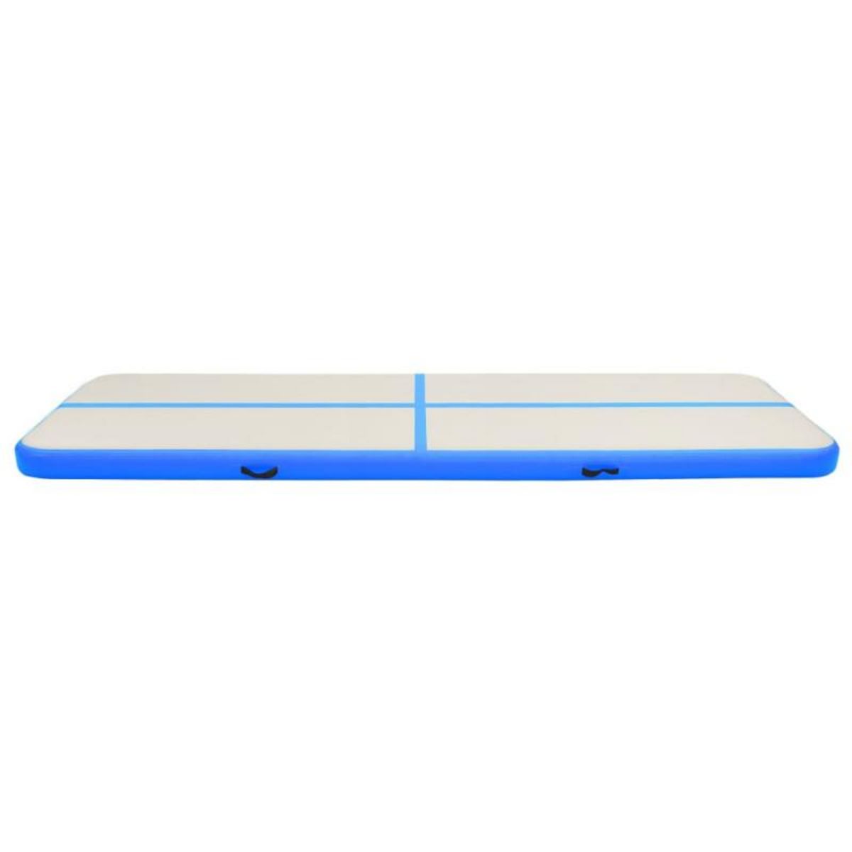 VIDAXL Tapis gonflable de gymnastique avec pompe 800x100x15cm PVC Bleu