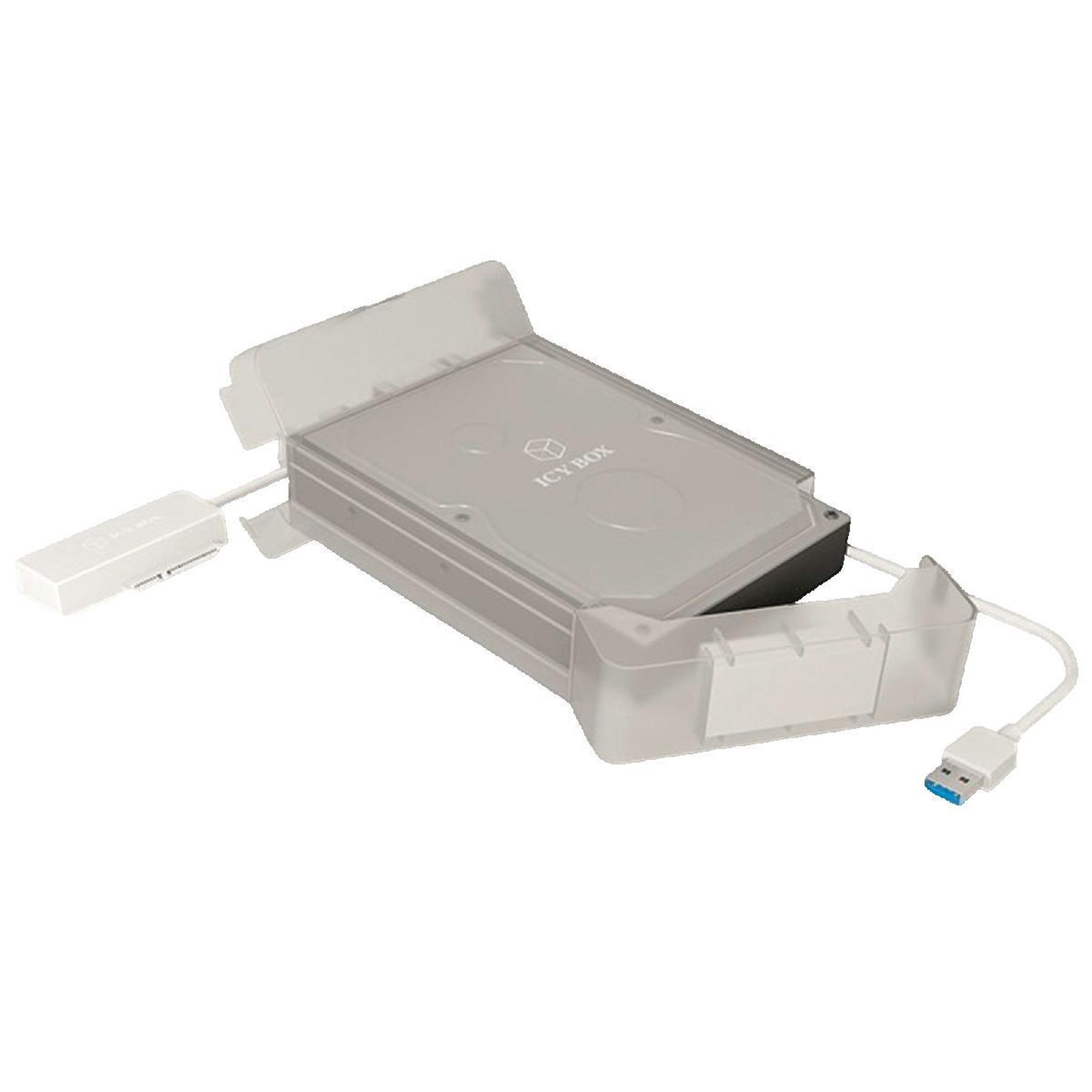 Voir la diapositive 3 : Icy Box Boîtier Disque Dur Externe ICY BOX IB-AC705-6G USB 3.0 Blanc