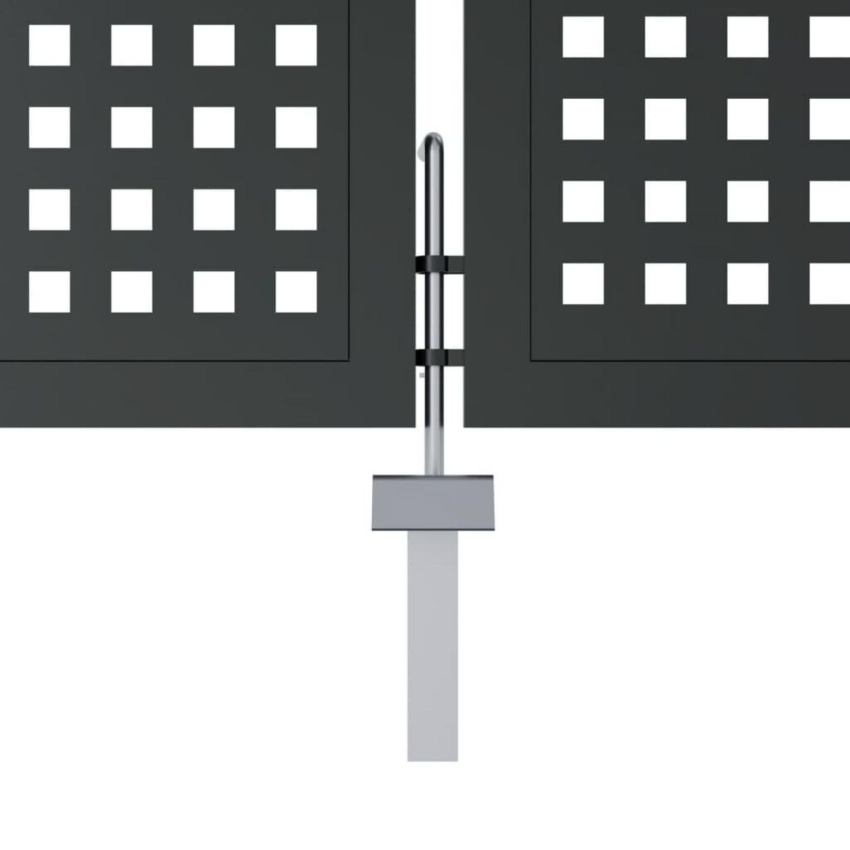 VIDAXL Portail de jardin anthracite 300 x 150 cm acier