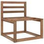 Voir la diapositive 5 : VIDAXL Salon de jardin 6 pcs Marron Bois de pin impregne