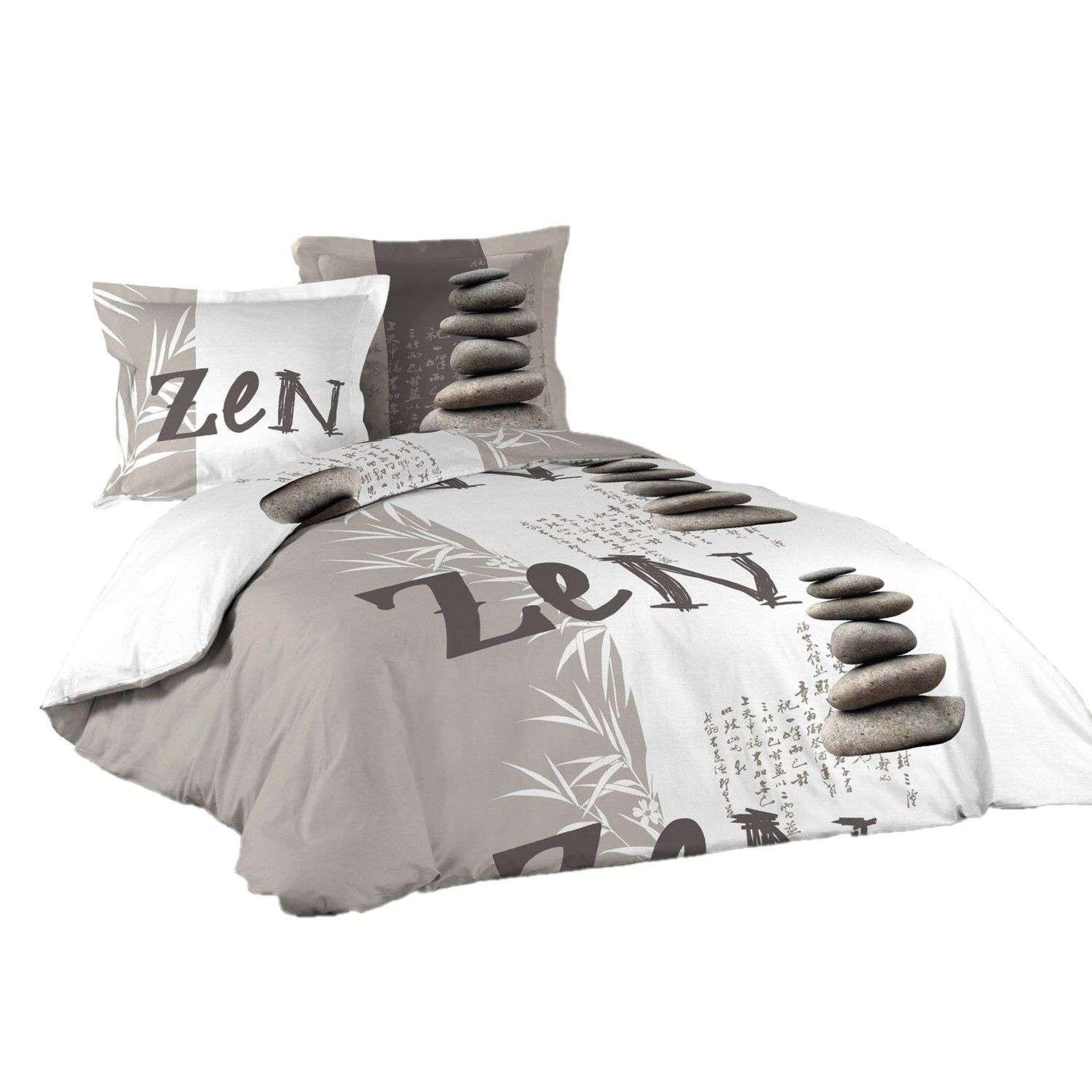 Douceur d'Intérieur Parure de lit noma - 100% coton - 220 x 240 cm
