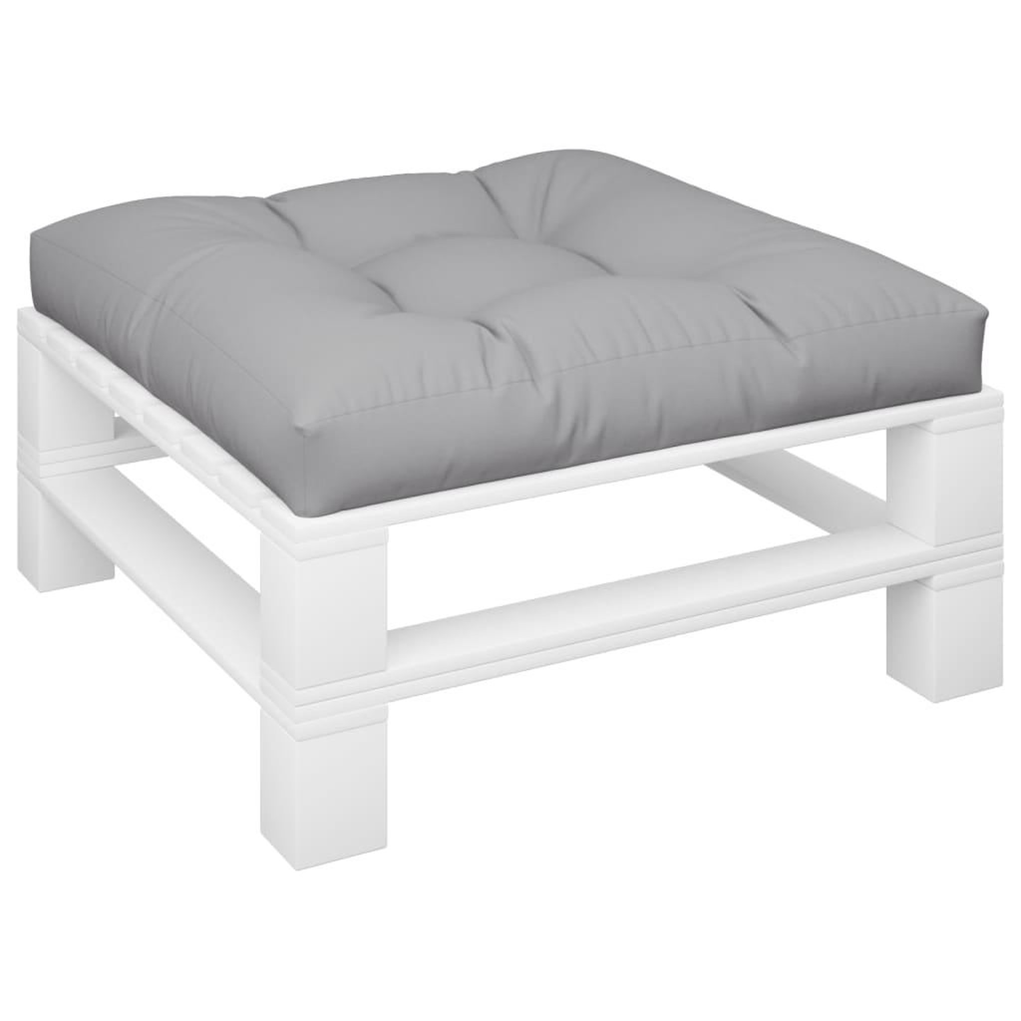 Voir la diapositive 3 : VIDAXL Coussin de palette gris 70x70x12 cm tissu