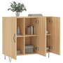 Voir la diapositive 4 : VIDAXL Buffet chene sonoma 90x34x80 cm bois d'ingenierie