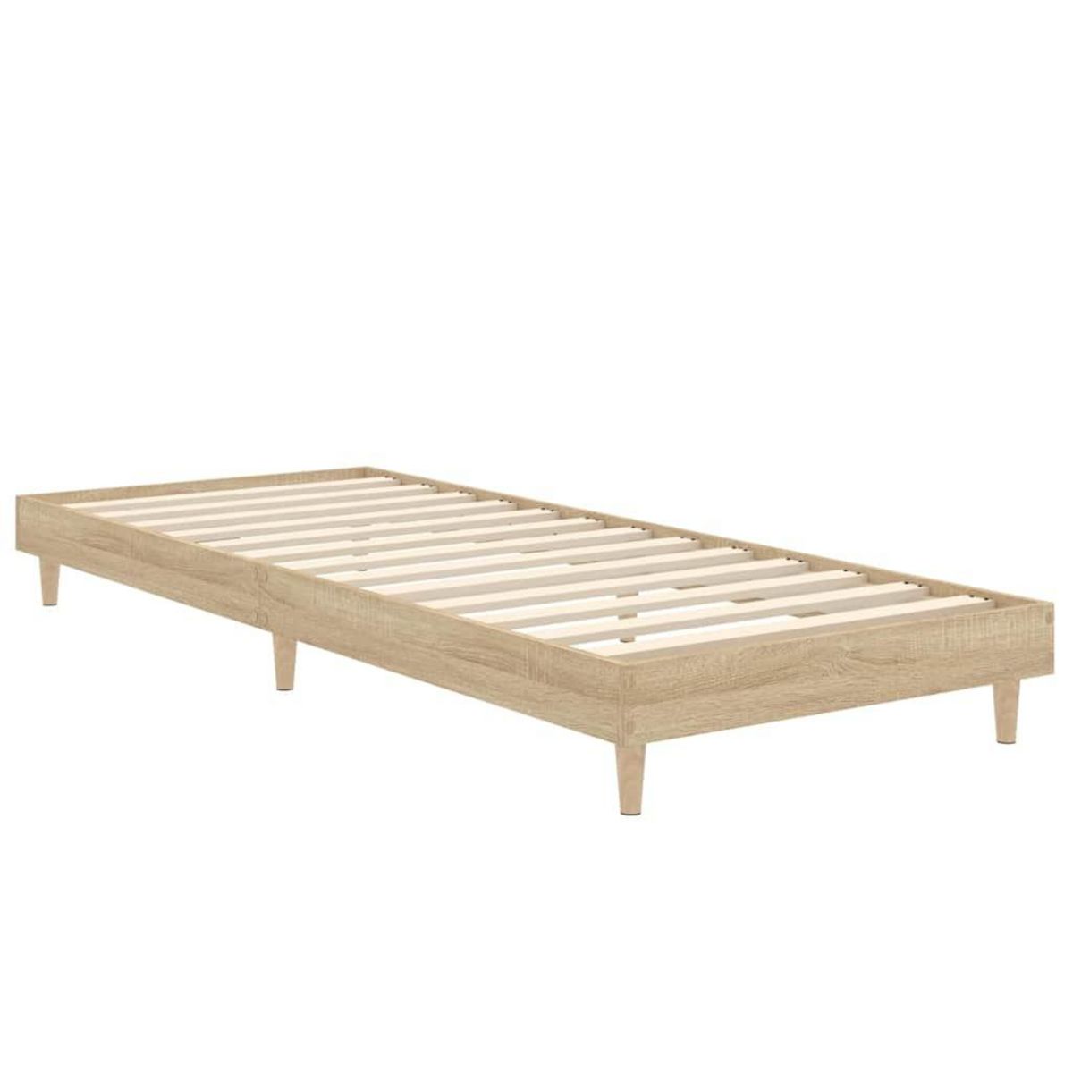 VIDAXL Cadre de lit sans matelas chene sonoma 75x190 cm
