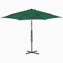Voir la diapositive 3 : VIDAXL Parasol d'exterieur avec mat en acier 300 cm Vert