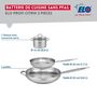 Voir la diapositive 2 : ELO Ensemble de 2 Poêles de cuisson 24 et 32 cm et 1 faitout 12 cm Elo Profi Citrin